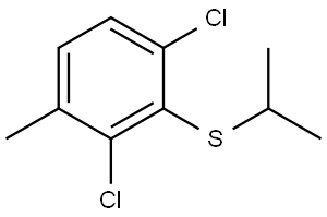 (2,6-dichloro-3-methylphenyl)(isopropyl)sulfane Structure