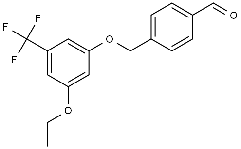 4-((3-ethoxy-5-(trifluoromethyl)phenoxy)methyl)benzaldehyde Structure