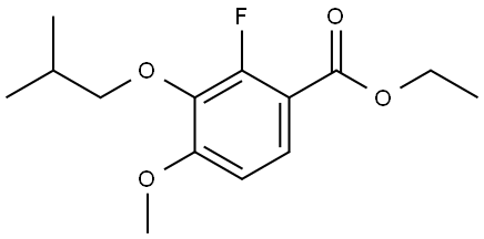 ethyl 2-fluoro-3-isobutoxy-4-methoxybenzoate Structure