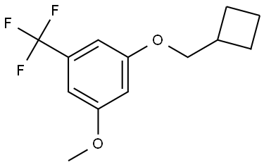 1-(cyclobutylmethoxy)-3-methoxy-5-(trifluoromethyl)benzene Structure