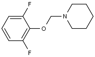 1-((2,6-difluorophenoxy)methyl)piperidine Structure