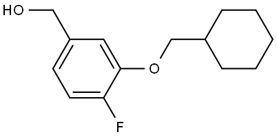 (3-(cyclohexylmethoxy)-4-fluorophenyl)methanol Structure