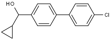 (4'-chloro-[1,1'-biphenyl]-4-yl)(cyclopropyl)methanol Structure