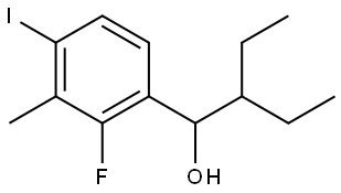 2-ethyl-1-(2-fluoro-4-iodo-3-methylphenyl)butan-1-ol Structure