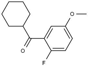 cyclohexyl(2-fluoro-5-methoxyphenyl)methanone Structure