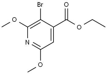 ethyl 3-bromo-2,6-dimethoxyisonicotinate Structure