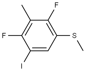 (2,4-difluoro-5-iodo-3-methylphenyl)(methyl)sulfane Structure