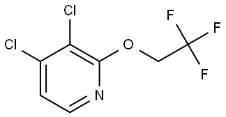 3,4-dichloro-2-(2,2,2-trifluoroethoxy)pyridine Structure