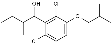 1-(2,6-dichloro-3-isobutoxyphenyl)-2-methylbutan-1-ol Structure