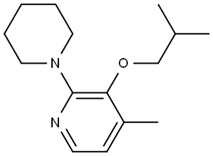 3-isobutoxy-4-methyl-2-(piperidin-1-yl)pyridine Structure