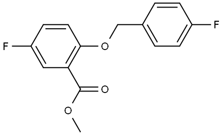 methyl 5-fluoro-2-((4-fluorobenzyl)oxy)benzoate Structure