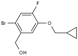 (2-bromo-5-(cyclopropylmethoxy)-4-fluorophenyl)methanol Structure