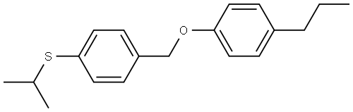 isopropyl(4-((4-propylphenoxy)methyl)phenyl)sulfane Structure