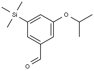 3-isopropoxy-5-(trimethylsilyl)benzaldehyde Structure