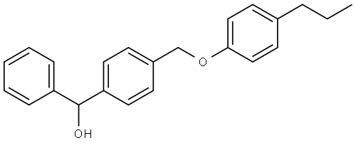 phenyl(4-((4-propylphenoxy)methyl)phenyl)methanol Structure