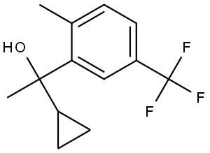 1-cyclopropyl-1-(2-methyl-5-(trifluoromethyl)phenyl)ethanol Structure