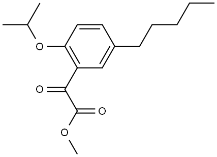 methyl 2-(2-isopropoxy-5-pentylphenyl)-2-oxoacetate Structure