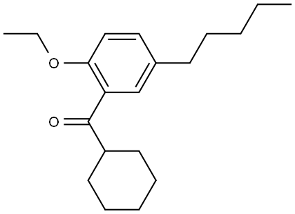 cyclohexyl(2-ethoxy-5-pentylphenyl)methanone Structure