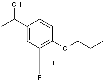 1-(4-propoxy-3-(trifluoromethyl)phenyl)ethanol Structure