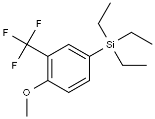 triethyl(4-methoxy-3-(trifluoromethyl)phenyl)silane Structure