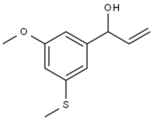 1-(3-methoxy-5-(methylthio)phenyl)prop-2-en-1-ol Structure