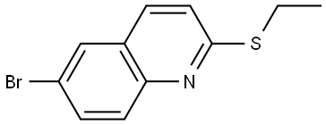 6-bromo-2-(ethylthio)quinoline Structure