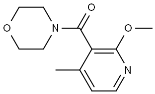 (2-methoxy-4-methylpyridin-3-yl)(morpholino)methanone Structure