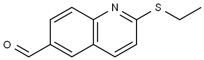 2-(ethylthio)quinoline-6-carbaldehyde Structure