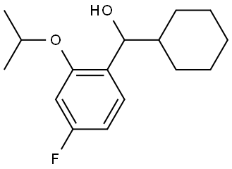 cyclohexyl(4-fluoro-2-isopropoxyphenyl)methanol Structure