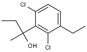 2-(2,6-dichloro-3-ethylphenyl)butan-2-ol Structure