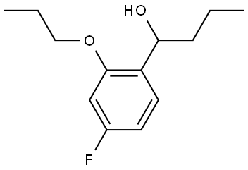 1-(4-fluoro-2-propoxyphenyl)butan-1-ol Structure