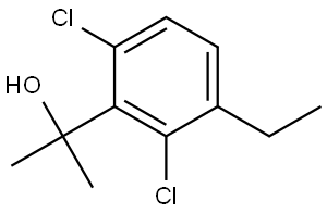 2-(2,6-dichloro-3-ethylphenyl)propan-2-ol Structure