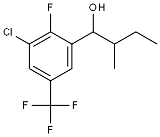 1-(3-chloro-2-fluoro-5-(trifluoromethyl)phenyl)-2-methylbutan-1-ol Structure