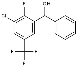 (3-chloro-2-fluoro-5-(trifluoromethyl)phenyl)(phenyl)methanol Structure