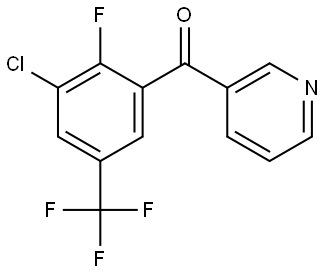 (3-chloro-2-fluoro-5-(trifluoromethyl)phenyl)(pyridin-3-yl)methanone Structure