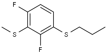 (2,4-difluoro-3-(methylthio)phenyl)(propyl)sulfane Structure