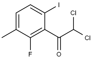 2,2-dichloro-1-(2-fluoro-6-iodo-3-methylphenyl)ethanone Structure