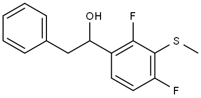 1-(2,4-difluoro-3-(methylthio)phenyl)-2-phenylethanol Structure