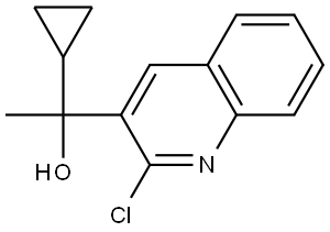 1-(2-chloroquinolin-3-yl)-1-cyclopropylethanol Structure