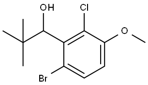 1-(6-bromo-2-chloro-3-methoxyphenyl)-2,2-dimethylpropan-1-ol Structure