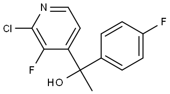 1-(2-chloro-3-fluoropyridin-4-yl)-1-(4-fluorophenyl)ethanol Structure