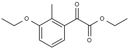 ethyl 2-(3-ethoxy-2-methylphenyl)-2-oxoacetate Structure