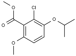 methyl 2-chloro-3-isopropoxy-6-methoxybenzoate Structure