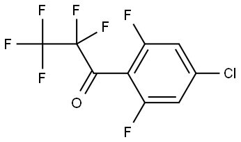 1-(4-chloro-2,6-difluorophenyl)-2,2,3,3,3-pentafluoropropan-1-one Structure