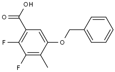 5-(benzyloxy)-2,3-difluoro-4-methylbenzoic acid Structure