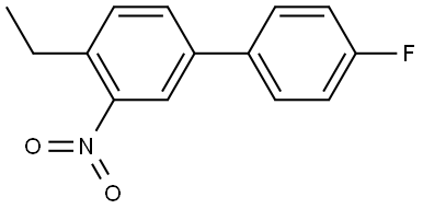 4-ethyl-4'-fluoro-3-nitro-1,1'-biphenyl Structure