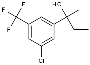 2-(3-chloro-5-(trifluoromethyl)phenyl)butan-2-ol Structure