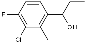 1-(3-chloro-4-fluoro-2-methylphenyl)propan-1-ol Structure