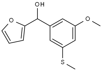 furan-2-yl(3-methoxy-5-(methylthio)phenyl)methanol Structure