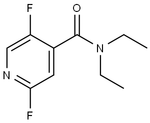 N,N-diethyl-2,5-difluoroisonicotinamide Structure